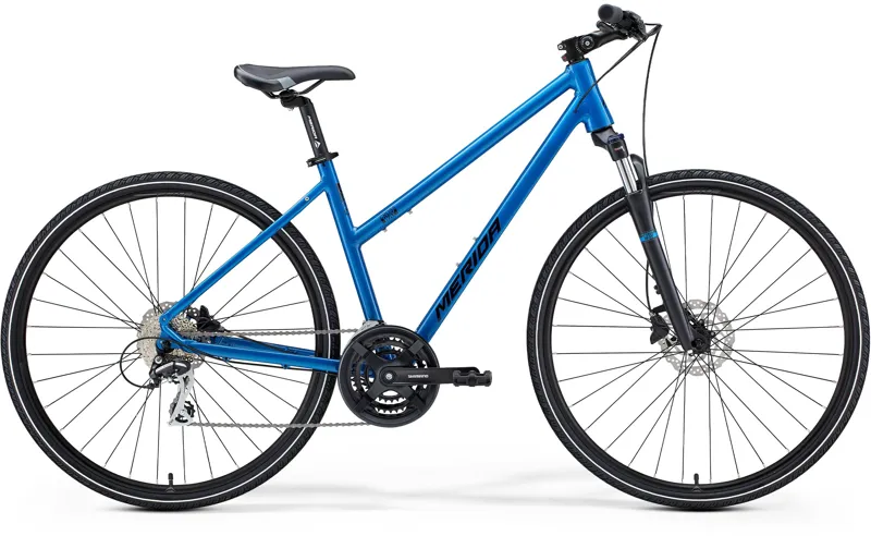 2021 Merida Crossway 20D Womens Hybrid Bike in Blue