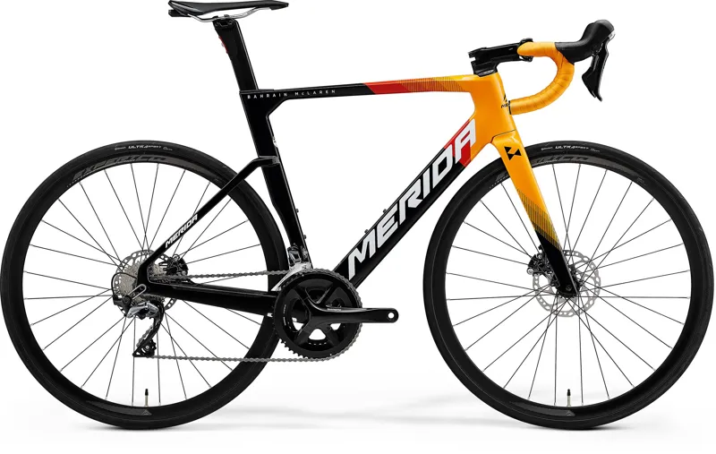 2021 Merida Reacto Disc 5000 Carbon Aero Road Bike in Black