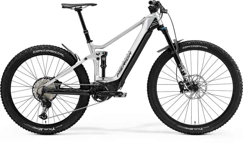 2021 Merida eOne-Forty 8000 Carbon Electric Mountain Bike in Silver