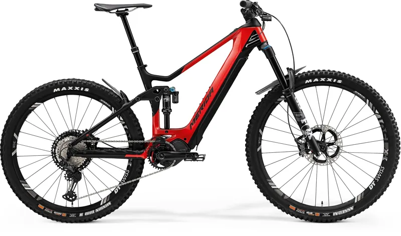 2021 Merida eOne-Sixty 9000 Electric Mountain Bike in Red