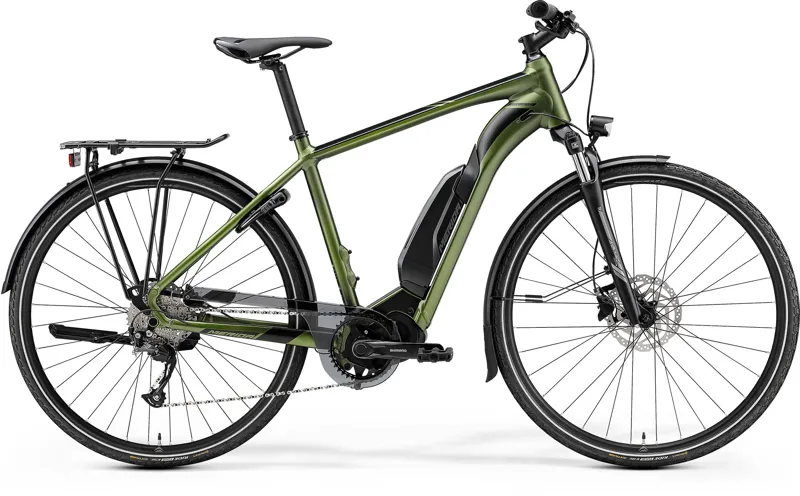 2021 Merida eSpresso 300 EQ SE Electric Hybrid Bike in Green