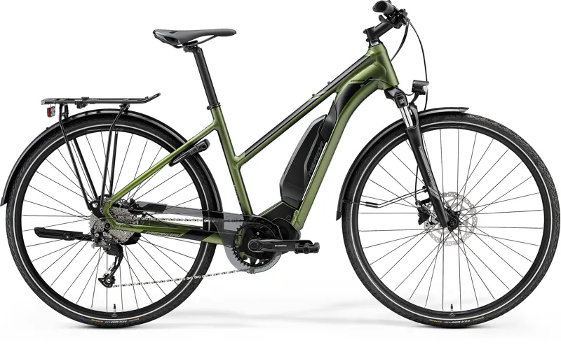 2021 Merida eSpresso 300 EQ SE Womens Electric Hybrid Bike in Green