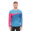 2020 Cube Edge Round Neck Long Sleeve Cycling Jersey in Blue