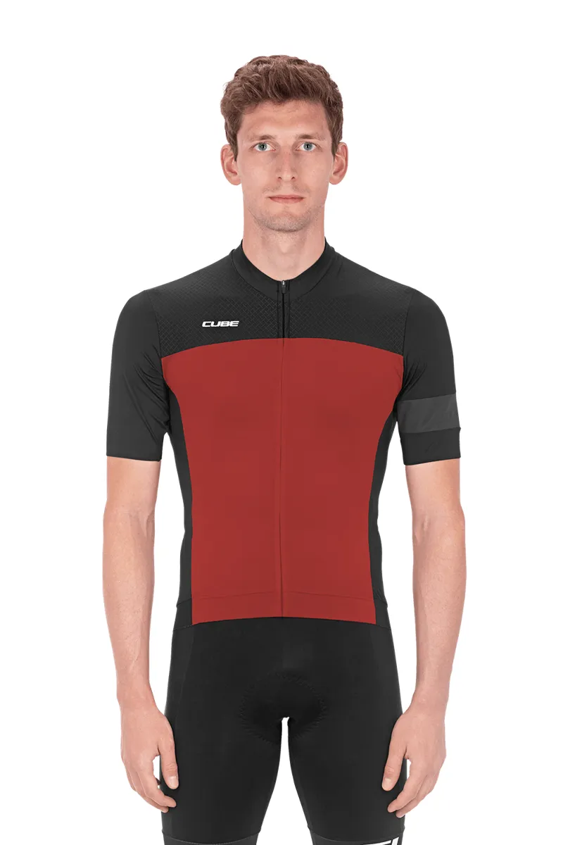 2020 Cube Blackline Short Sleeve Cycling Jersey in Black
