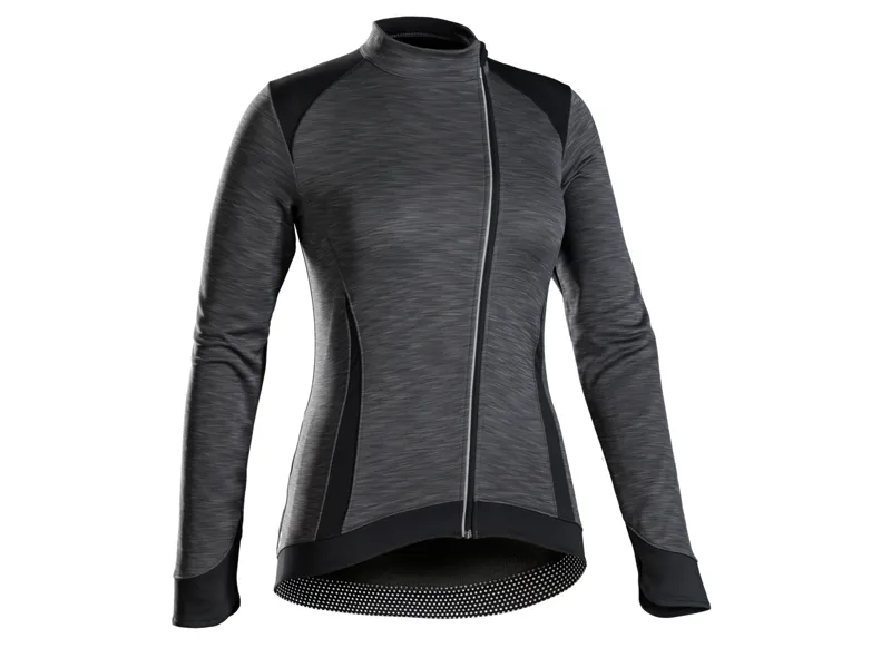 2018 Bontrager Vella Womens Thermal Long Sleeve Jersey in Grey
