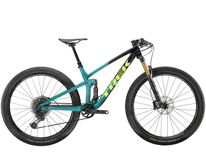 Trek Top Fuel 9.9 Carbon Full Suspension Mountain Bike in Green