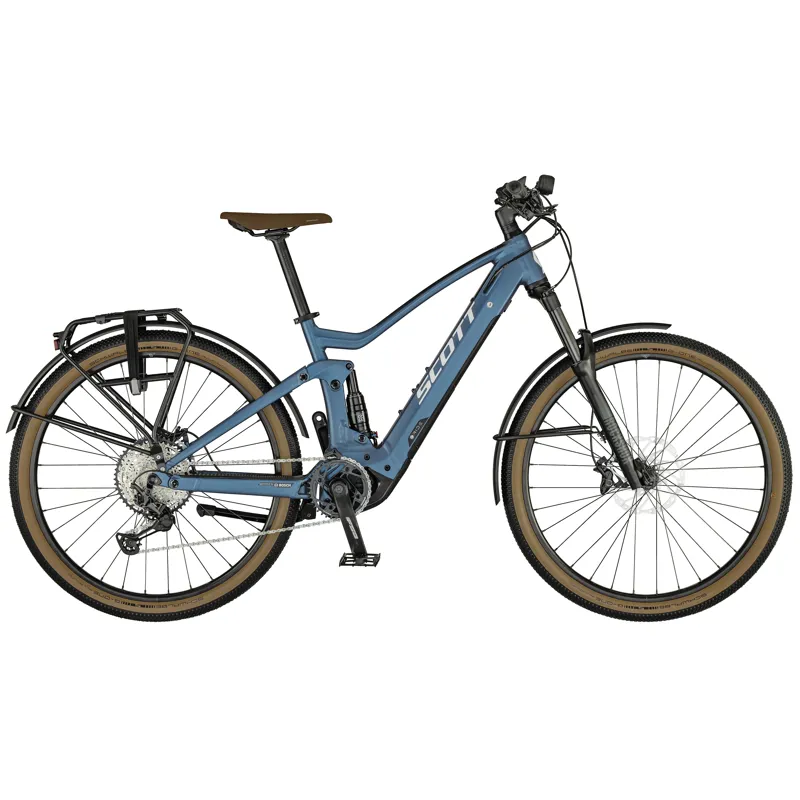 2021 Scott Axis eRIDE Evo Electric Suspension Hybrid Bike in Blue