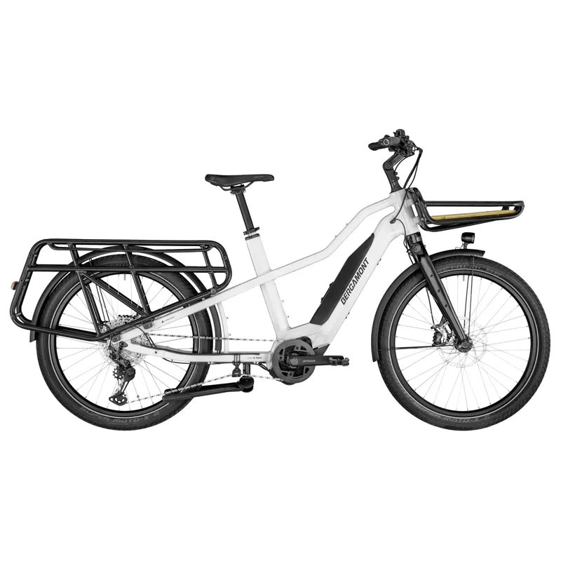 2021 Bergamont E-Cargoville LT Expert Electric Hybrid Bike in White