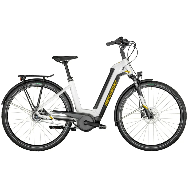 2021 Bergamont Bike E-Horizon N8 CB 400 Wave Electric Hybrid Bike in White