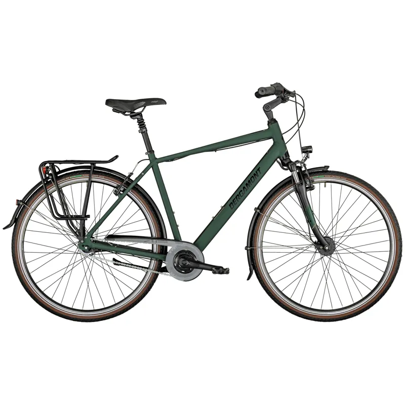 2021 Bergamont Horizon N7 CB Gent Hybrid Bike in Green