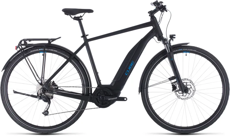 2020 Cube Touring Hybrid One 500 Electric Hybrid Bike in Black