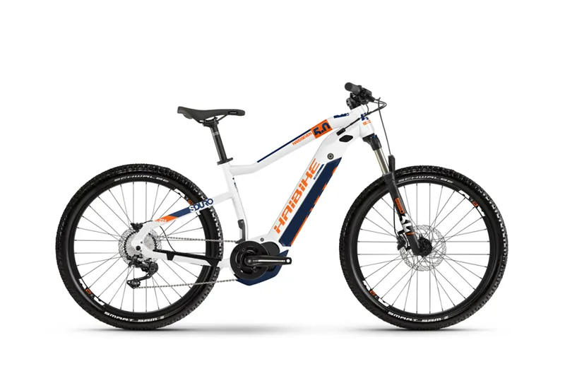 2020 Haibike Sduro Hardseven 5.0 Electric Mountain Bike in White