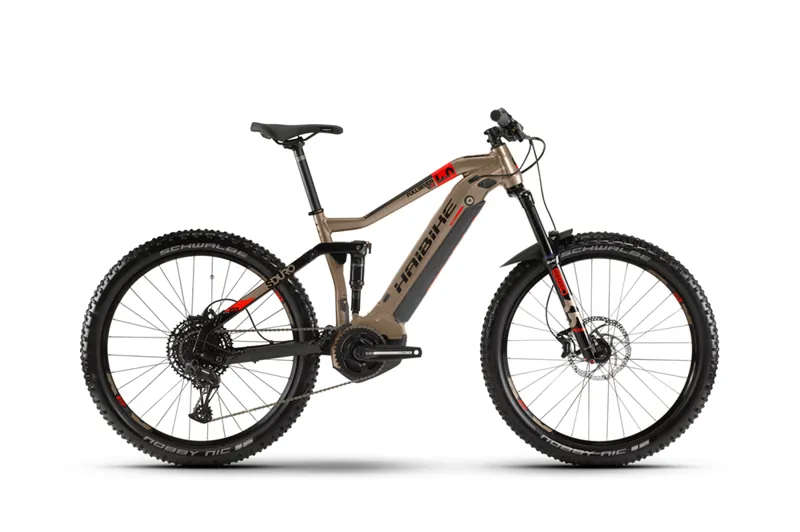 2020 Haibike Sduro Fullseven Lt 4.0 Electric FS Mountain Bike in Brown