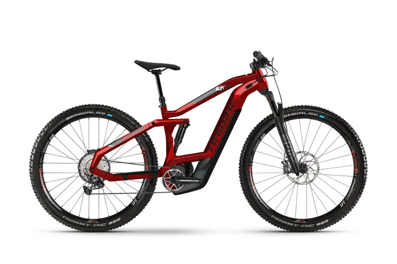 2020 Haibike Sduro Fullnine 8.0 Electric FS Mountain Bike in Red