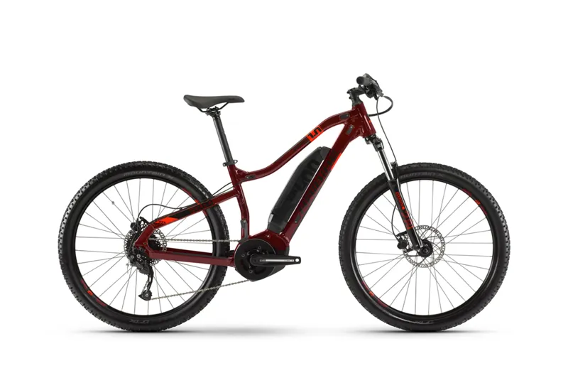 2020 Haibike Sduro Hardseven Life 1.0 Electric Mountain Bike in Red