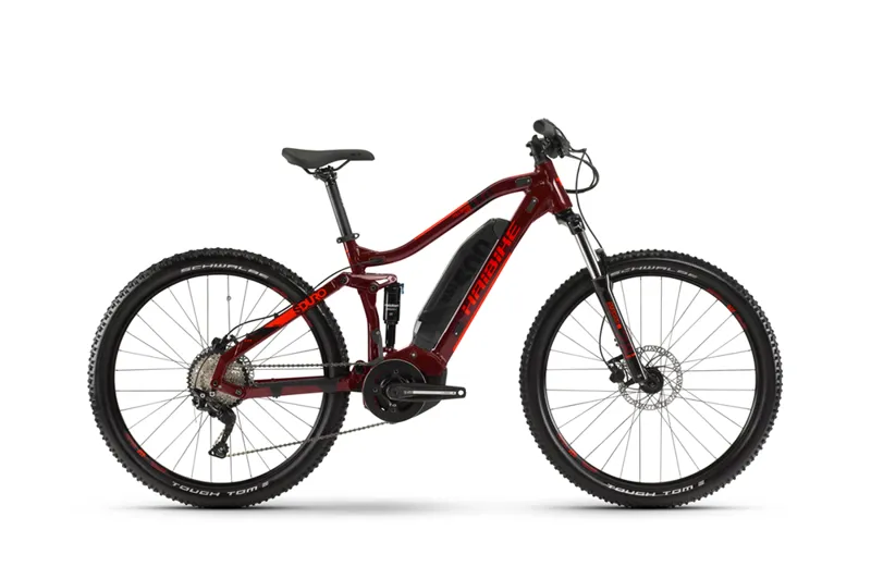 2020 Haibike Sduro Fullseven Life 1.0 Electric FS Mountain Bike in Red