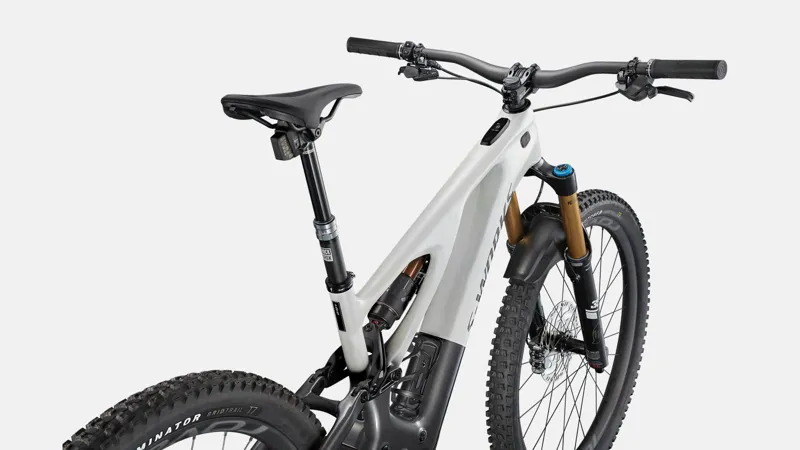 Specialized S-Works Turbo Levo Electric Mountain Bike in White-7