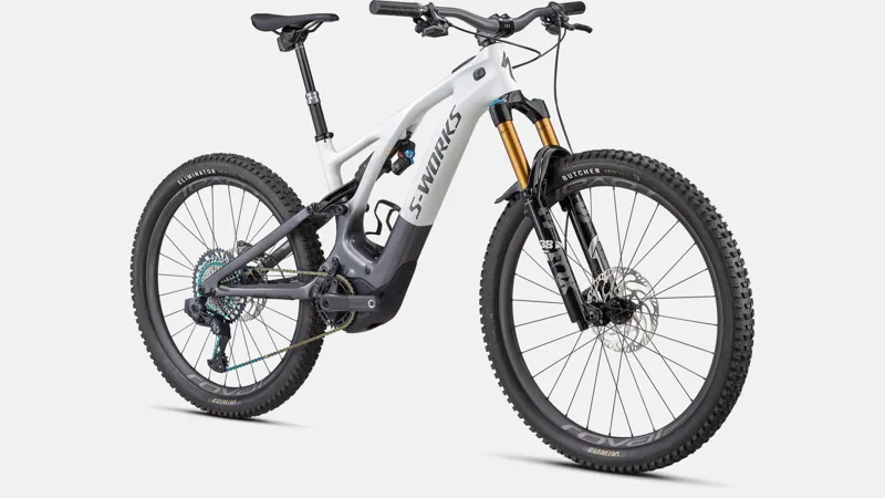 Specialized S-Works Turbo Levo Electric Mountain Bike in White-9