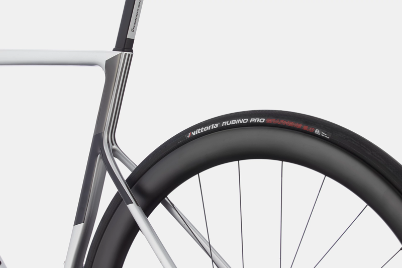 2021 Cannondale SuperSix EVO Carbon Disc Ultegra Di2 Bike in Silver-1