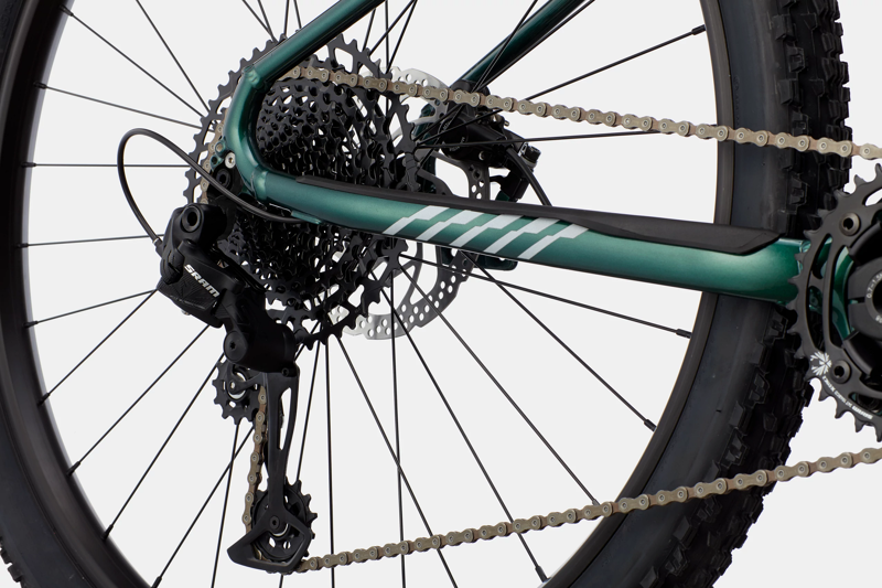 2021 Cannondale Trail Neo S 1 Electric Mountain Bike in Green-2