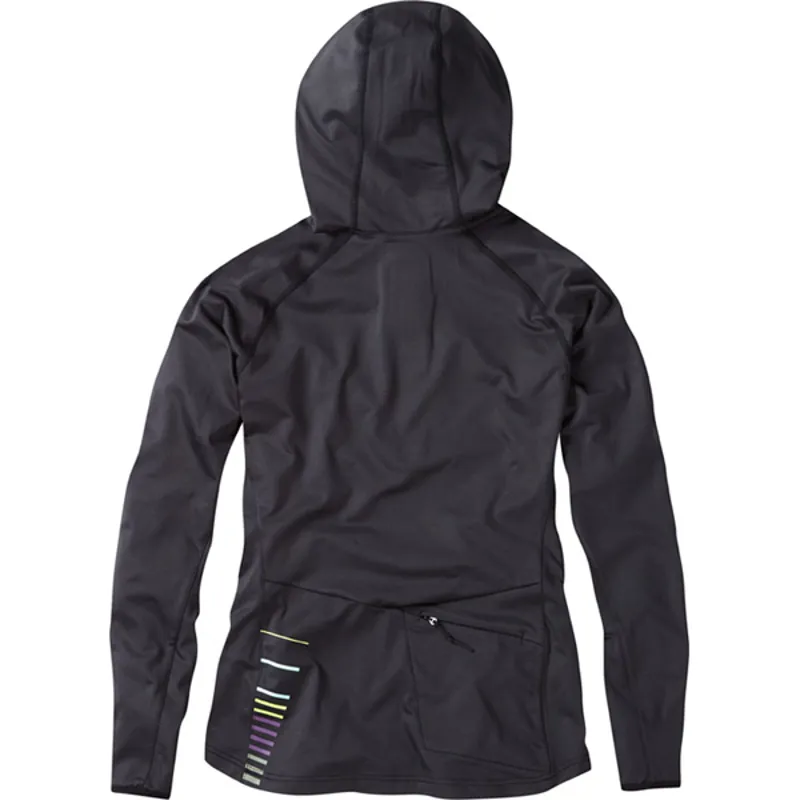 Madison Zena Long Sleeved Womens Hooded Top in Black-1