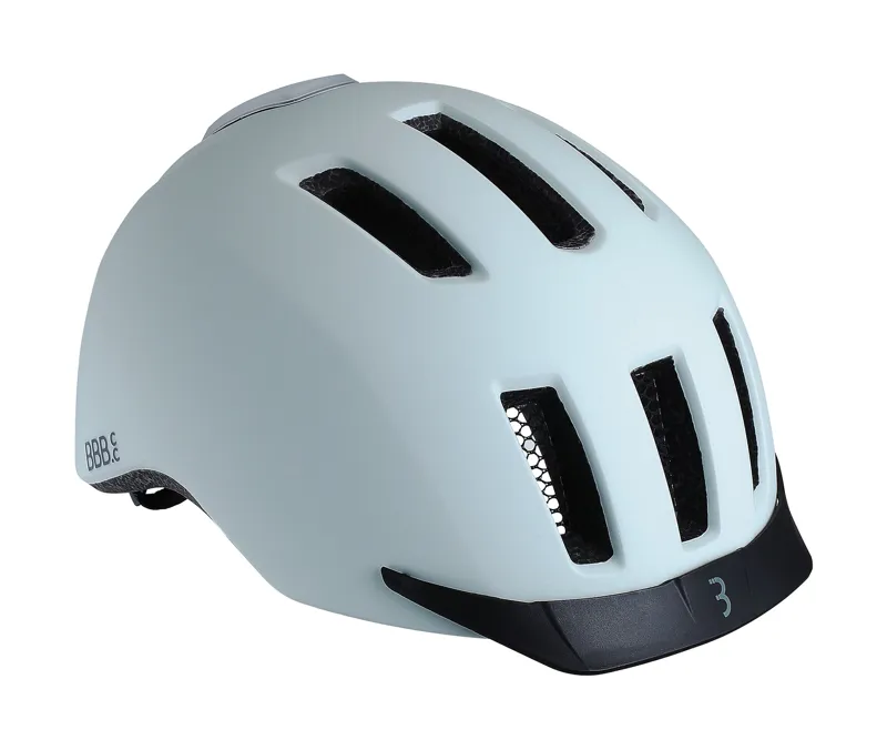 2021 BBB Grid Helmet w/Rear LED Light in White