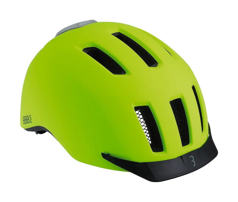 2021 BBB Grid Helmet w/Rear LED Light in Yellow