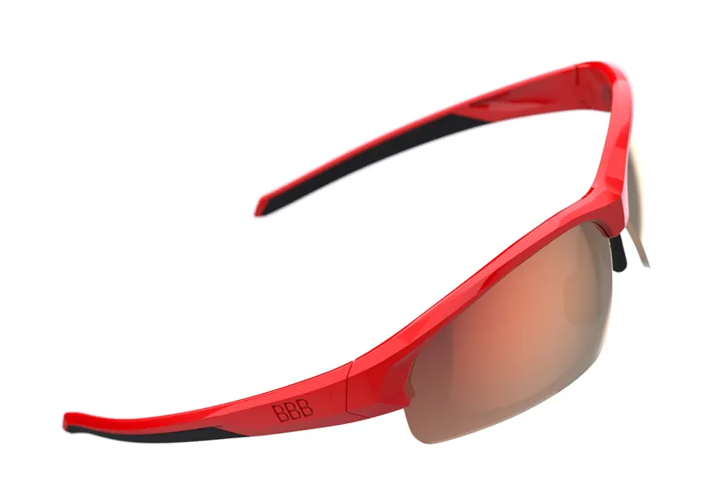 2021 BBB Impress Small Red MLC Lens Sport Glasses in Red