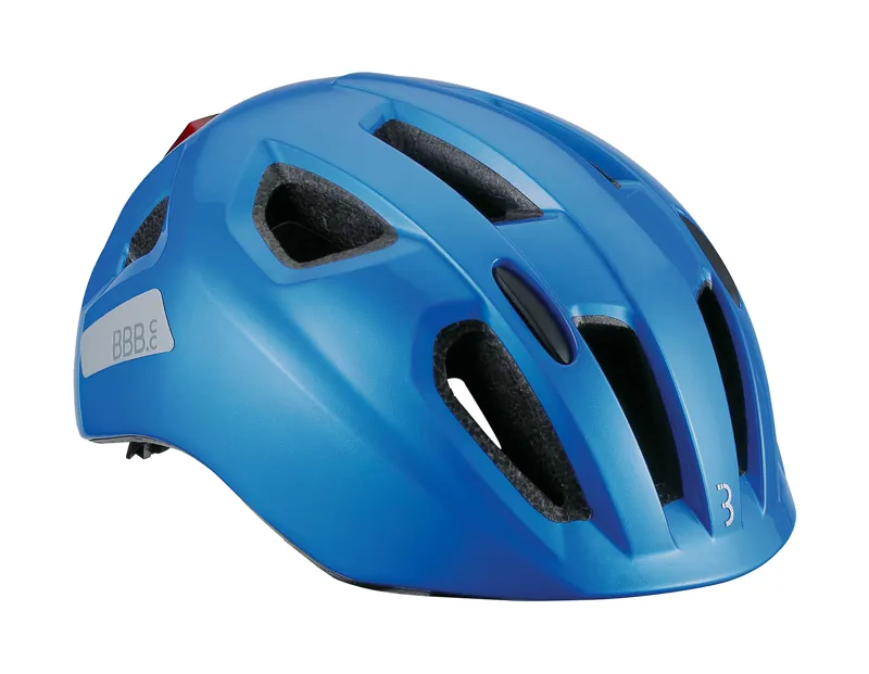 2021 BBB Sonar 52-58cm Youth Helmet w/Rear LED Light in Blue