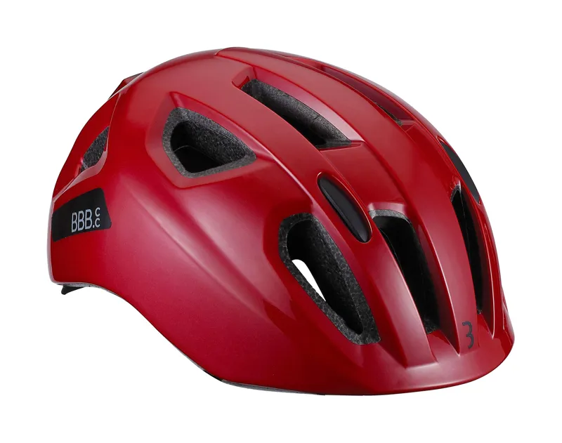 2021 BBB Sonar 52-58cm Youth Helmet w/Rear LED Light in Red