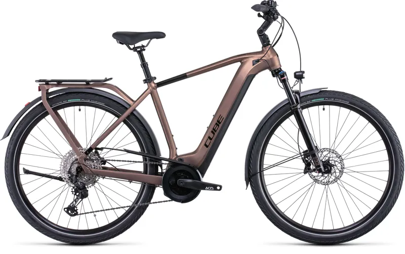 2022 Cube Touring Hybrid EXC 500 Electric Bike in Brown