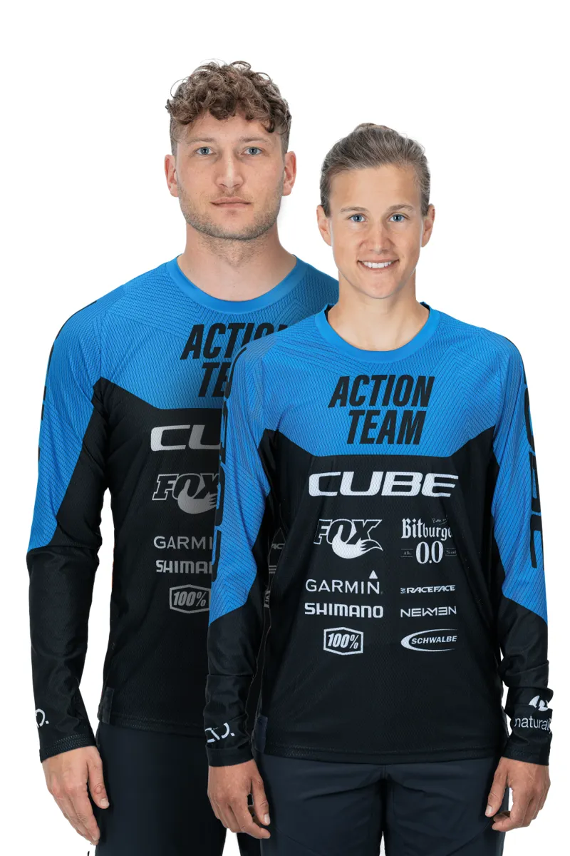 2021 Cube Edge Round Neck Long Sleeved Jersey in Blue