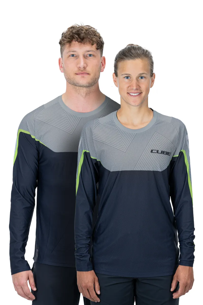 2021 Cube Edge Round Neck Long Sleeved Jersey in Grey
