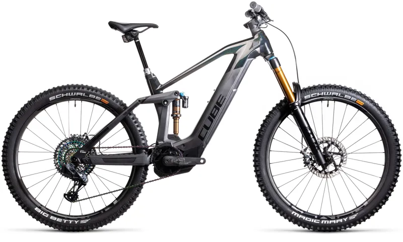 2021 Cube Stereo Hybrid 160 C:62 SLT 625 27.5 Kiox Mtb Bike in Grey