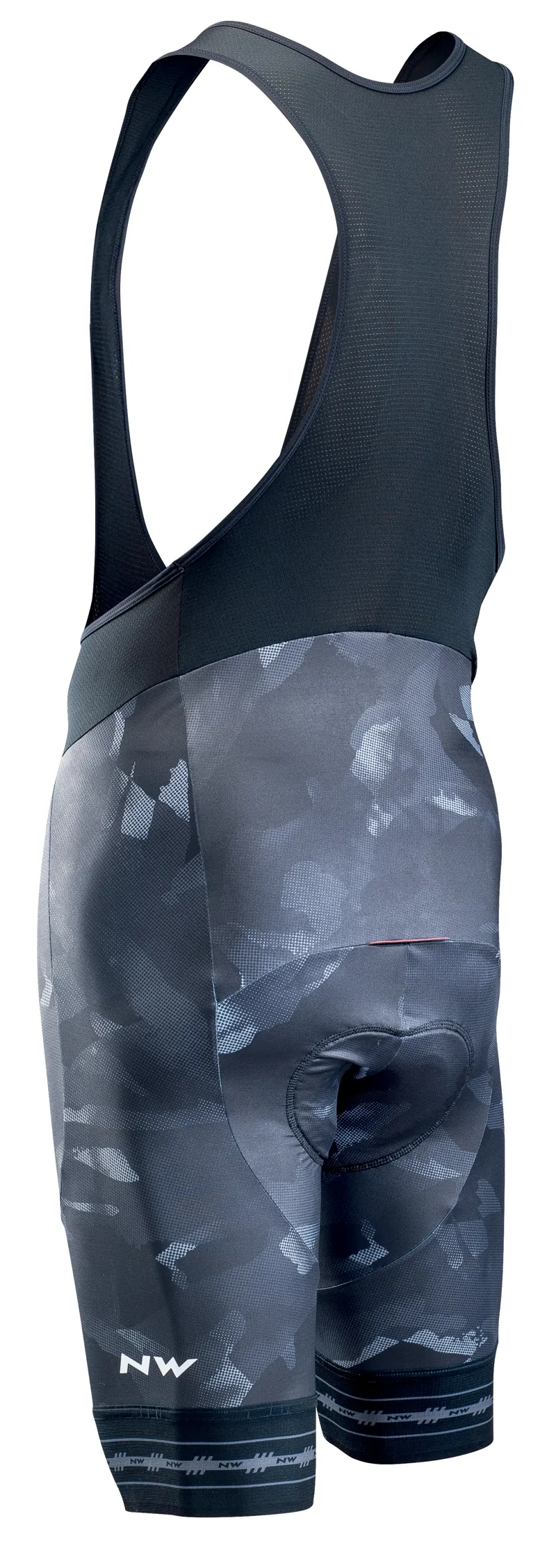 Wingman Camo Large Bibshorts in Black-1