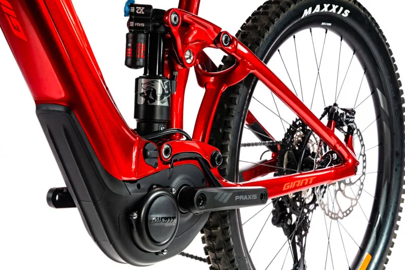 2020 Giant Reign E+ 1 Pro Electric Mountain Bike in Red-4