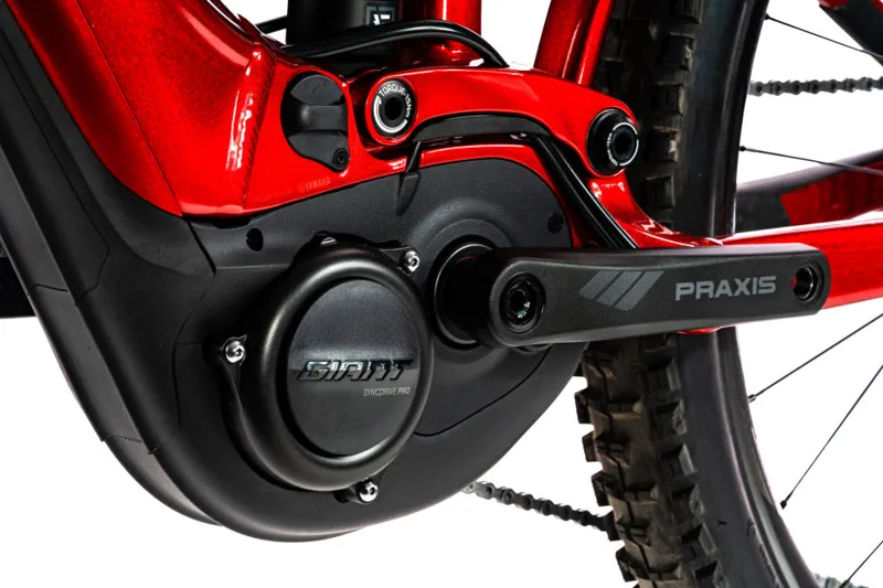2020 Giant Reign E+ 1 Pro Electric Mountain Bike in Red-3
