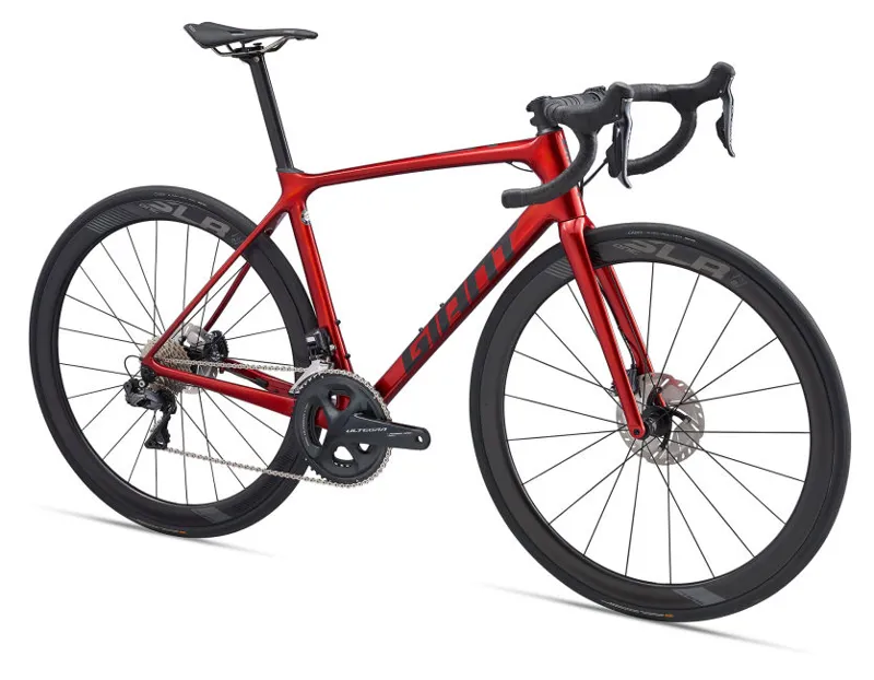 2020 Giant TCR Advanced Pro 1 Disc Carbon Road Bike in Red-4
