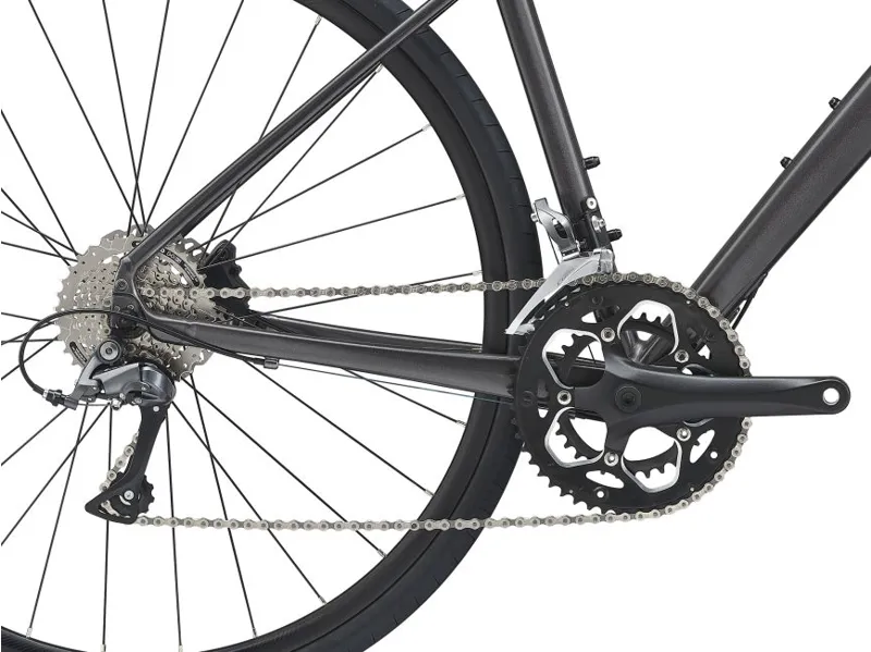 2021 Giant FastRoad SL 3 Disc Flat Bar Road Bike in Black-3