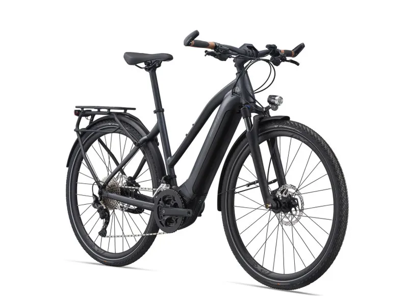 2021 Giant Explore E+ 1 Stagger Frame Electric Bike in Black-1