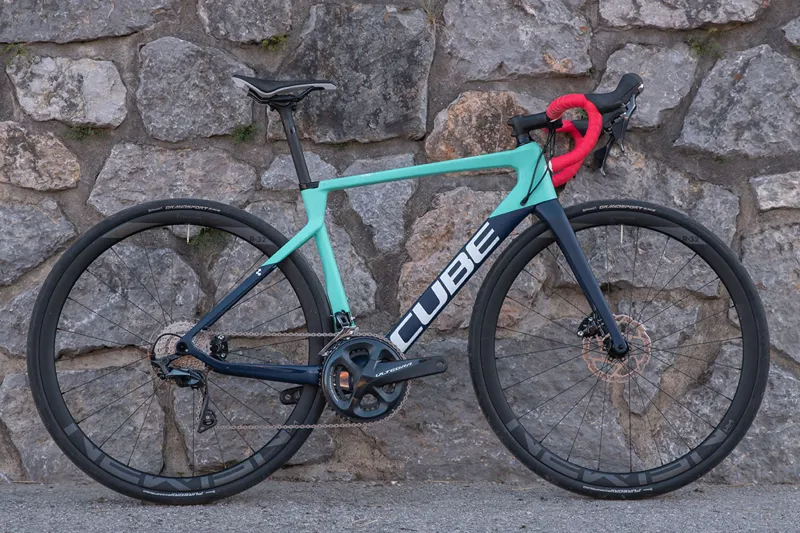 2021 Cube Axial WS C:62 SL Womens Road Bike in Blue-5