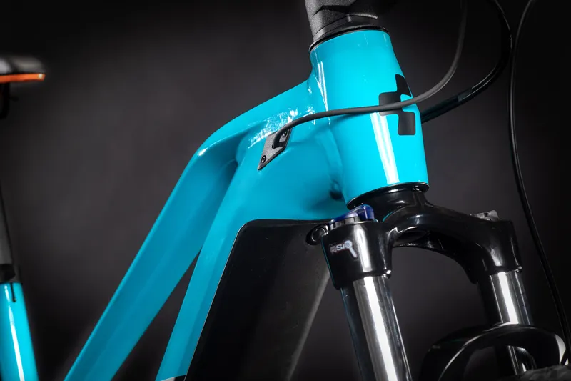 2021 Cube Reaction Hybrid Pro 625 Electric Mountain Bike in Blue-3