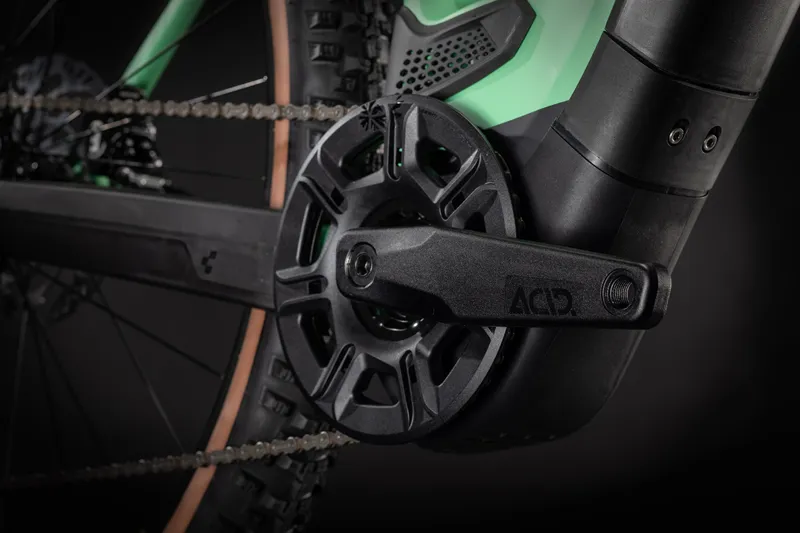 2021 Cube Reaction Hybrid SL 625 29 Electric Mountain Bike in Green-1