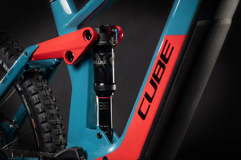 2021 Cube Stereo Hybrid 160 HPC Race 625 27.5 Electric Bike in Blue-1