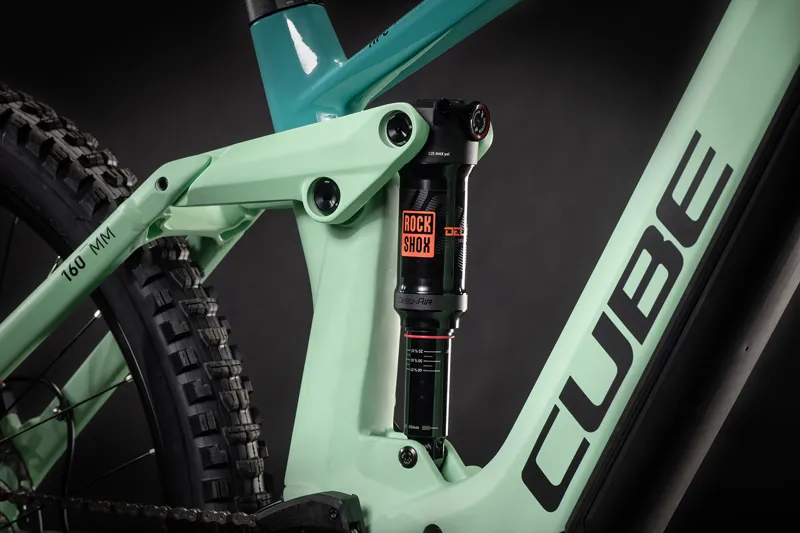 2021 Cube Stereo Hybrid 160 HPC SL 625 27.5 Mountain Bike in Blue-4