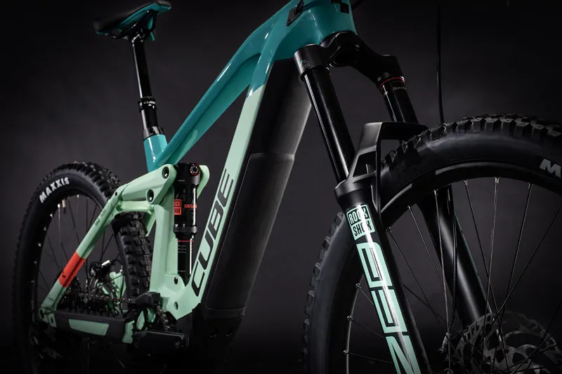 2021 Cube Stereo Hybrid 160 HPC SL 625 27.5 Mountain Bike in Blue-2