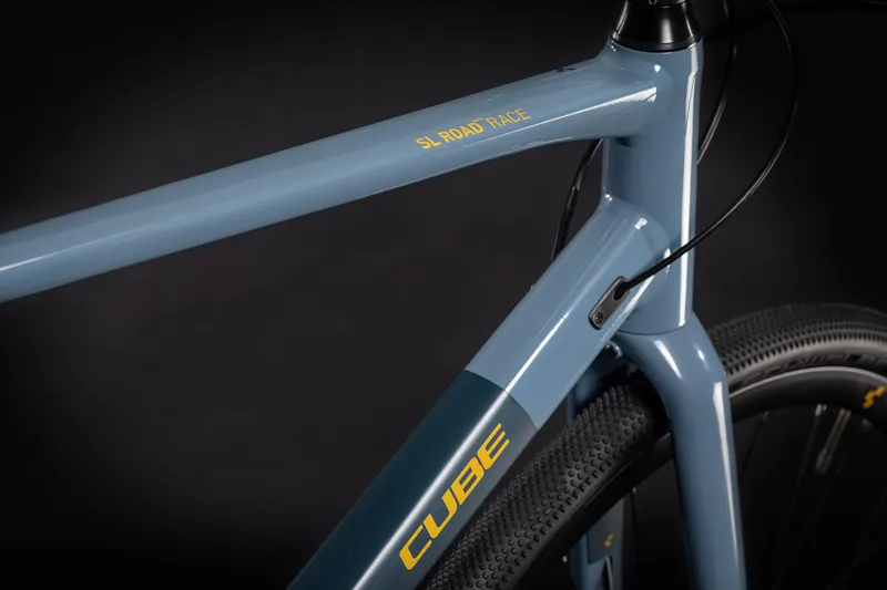 2021 Cube SL Road Race Flat Bar Road Bike in Blue-4