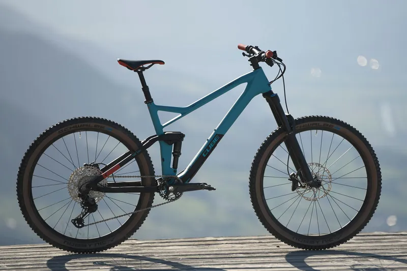 2021 Cube Stereo 140 HPC Race 27.5 Medium Mountain Bike in Blue-6