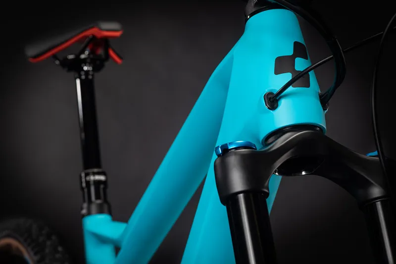 2021 Cube Stereo 140 HPC Race 27.5 Medium Mountain Bike in Blue-1