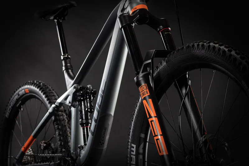 2021 Cube Stereo 170 TM 29 Mountain Bike in Grey-4